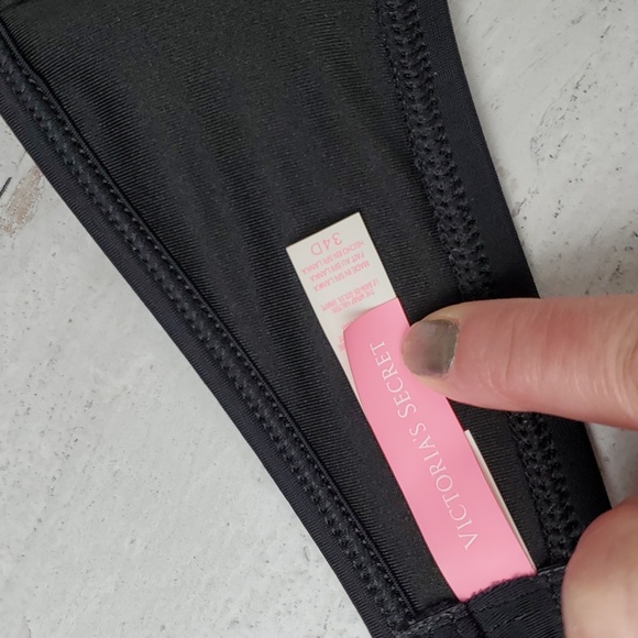 Victoria's Secret | The Wrap Halter Black Bikini Swim Top - Picture 7 of 10